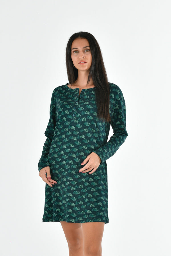 Viscose Long Sleeve Nightgown PJM-5-V2