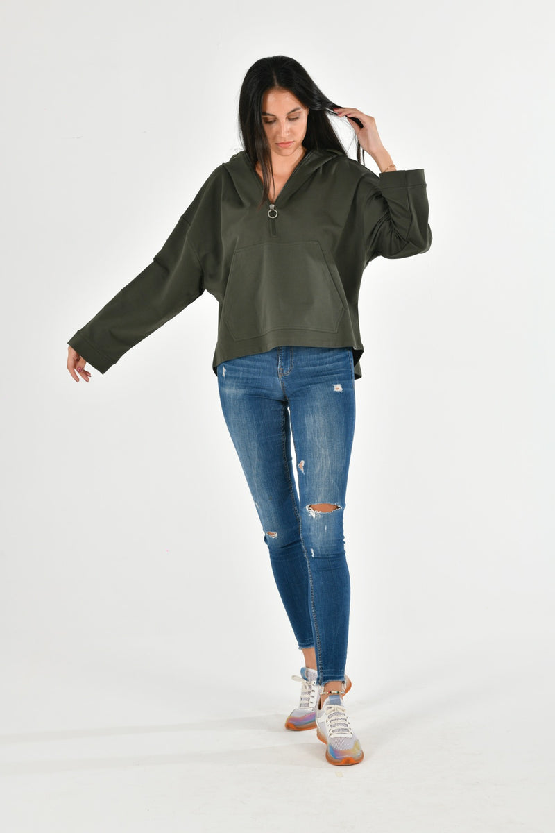 Cotton Oversize Sweatshirt LARA-51