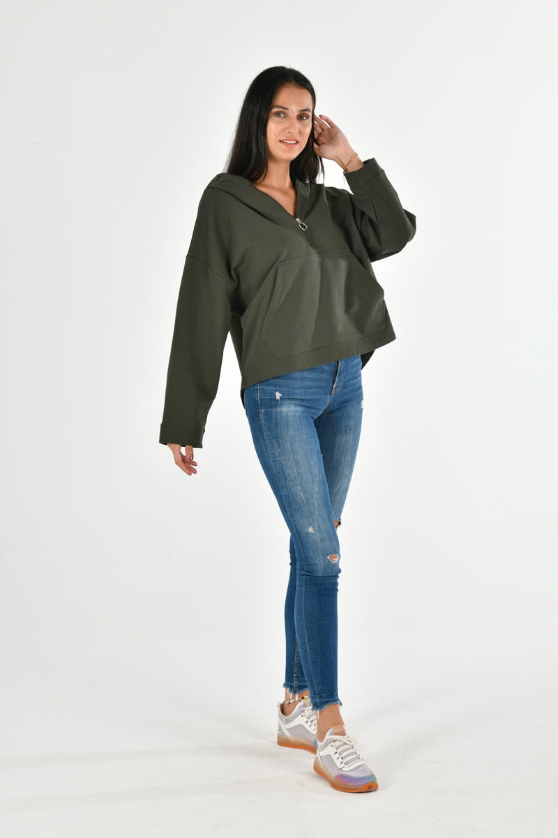 Cotton Oversize Sweatshirt LARA-51