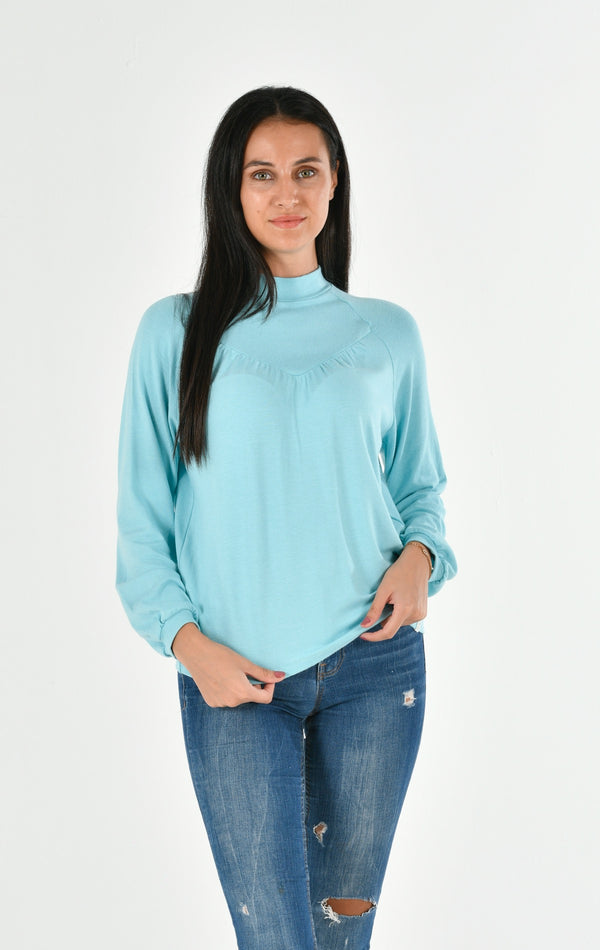 Turtle Neck Long Sleeve Blouse LARA-62