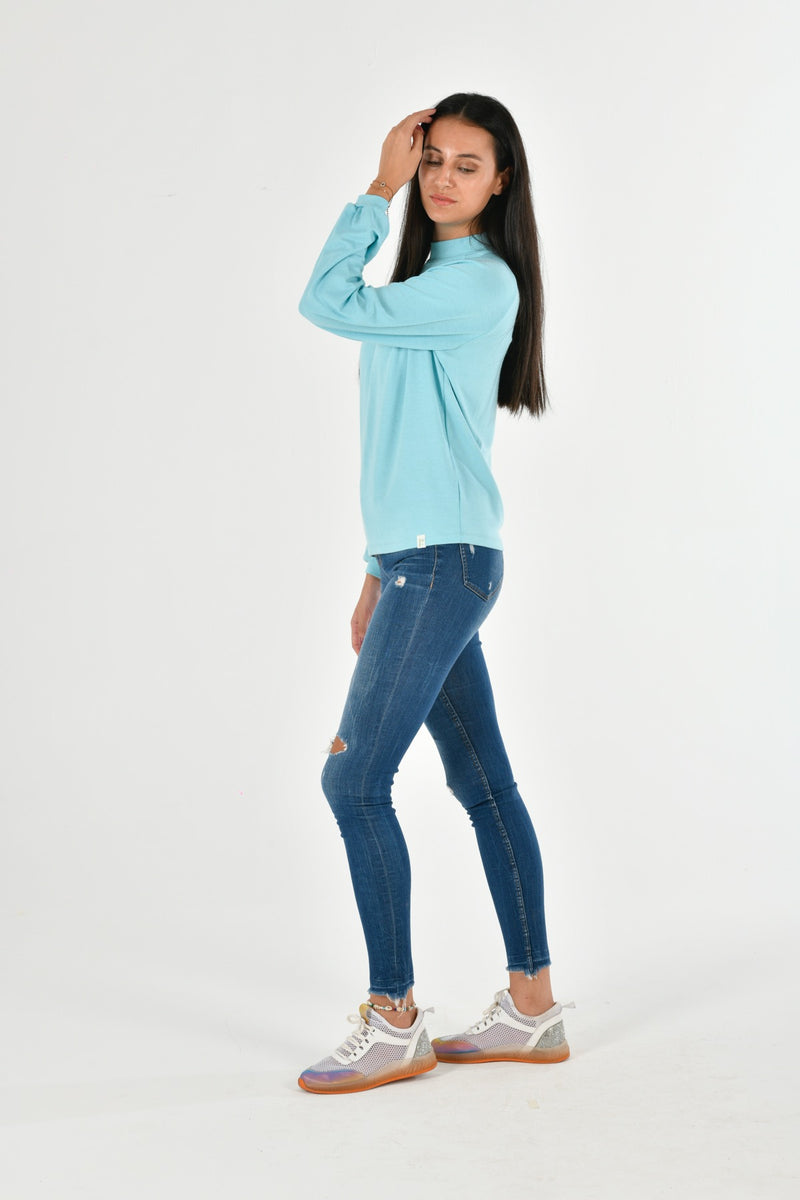 Turtle Neck Long Sleeve Blouse LARA-62