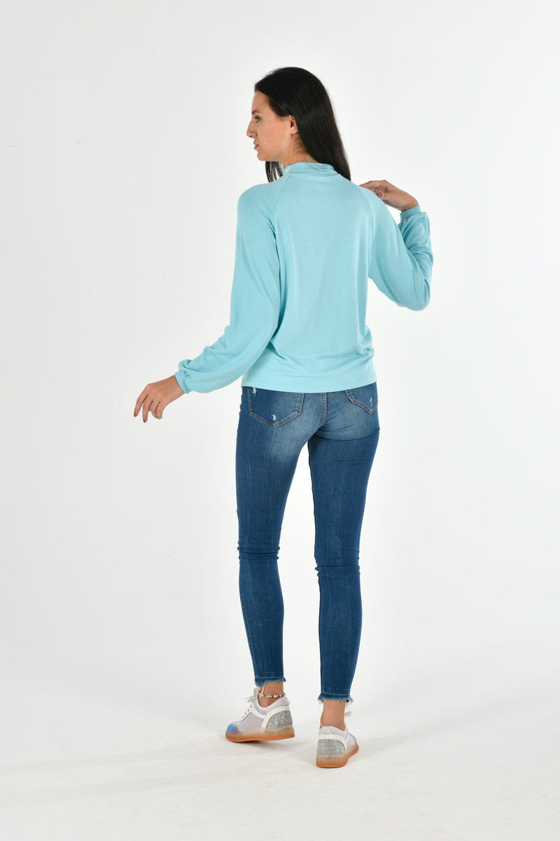 Turtle Neck Long Sleeve Blouse LARA-62