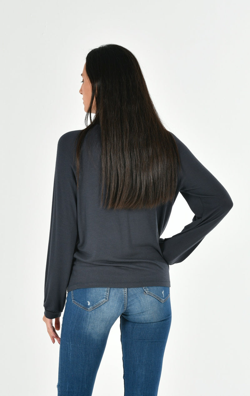 Turtle Neck Long Sleeve Blouse LARA-62