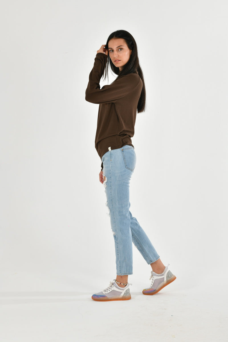 Turtle Neck Long Sleeve Blouse LARA-62