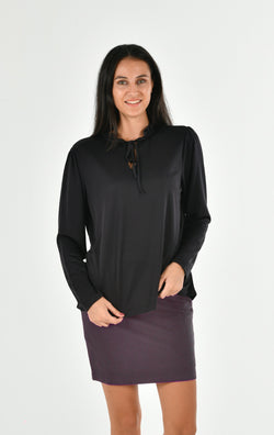 Modal Long Sleeve Fancy Blouse MILLA-06