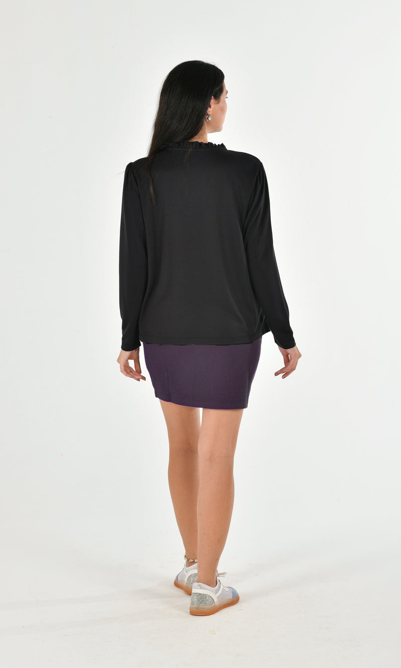 Modal Long Sleeve Fancy Blouse MILLA-06