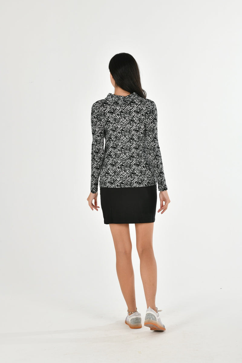 Turtle Neck Fancy Blouse LARA-58